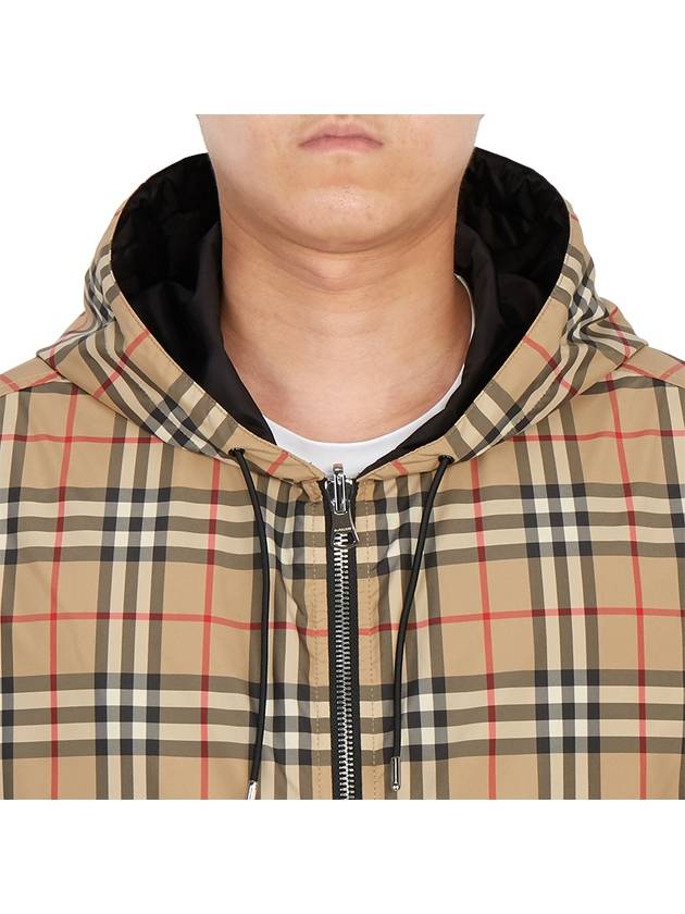 Reversible Vintage Check Hooded Jacket Archive Beige - BURBERRY - BALAAN 11