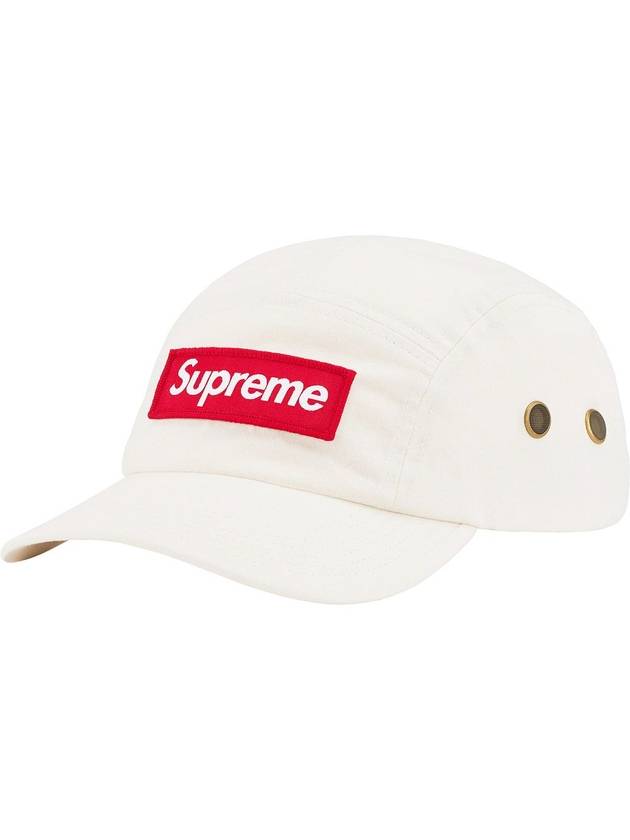 Logo Patch Side Embroidered Ball Cap Ivory - SUPREME - BALAAN 1