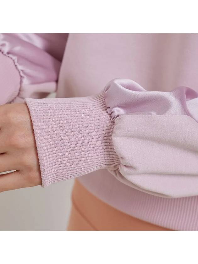 Golf Wear Satin Frill Sweatshirt Pink - J JANE - BALAAN 6