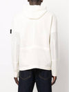 Shadow Project Mesh Stitch Nylon Wool Zip Up Hoodie White - STONE ISLAND - BALAAN 5