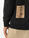 Men's Logo Patch Cotton Sweatshirt Black - TEN C - BALAAN 6