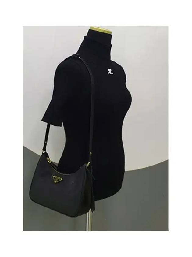 Re-Edition Saffiano Leather Mini Bag Black - PRADA - BALAAN 8