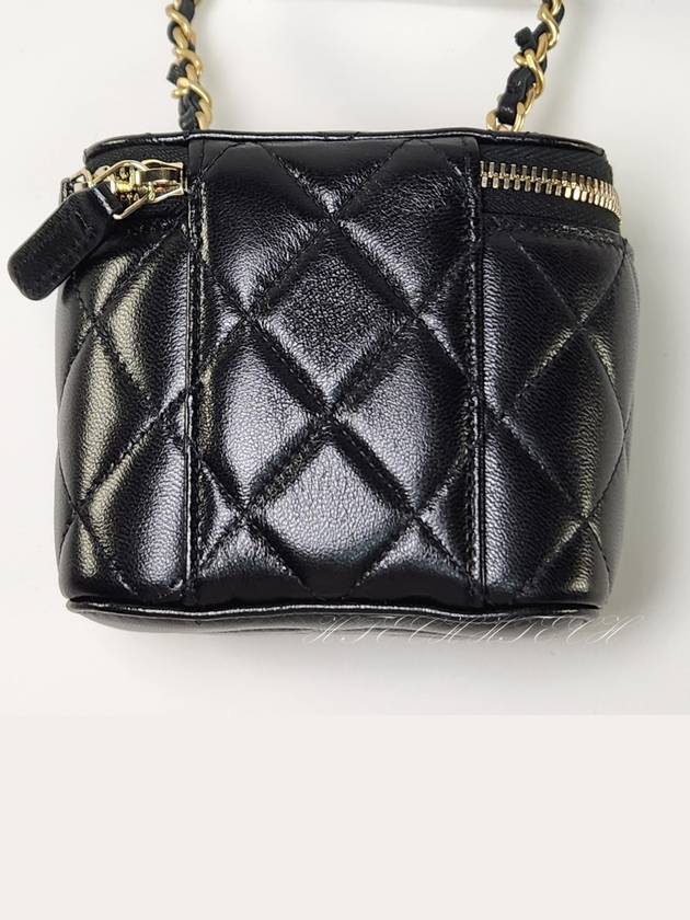 Gold Ball Square Vanity Mini Bag Black - CHANEL - BALAAN 5