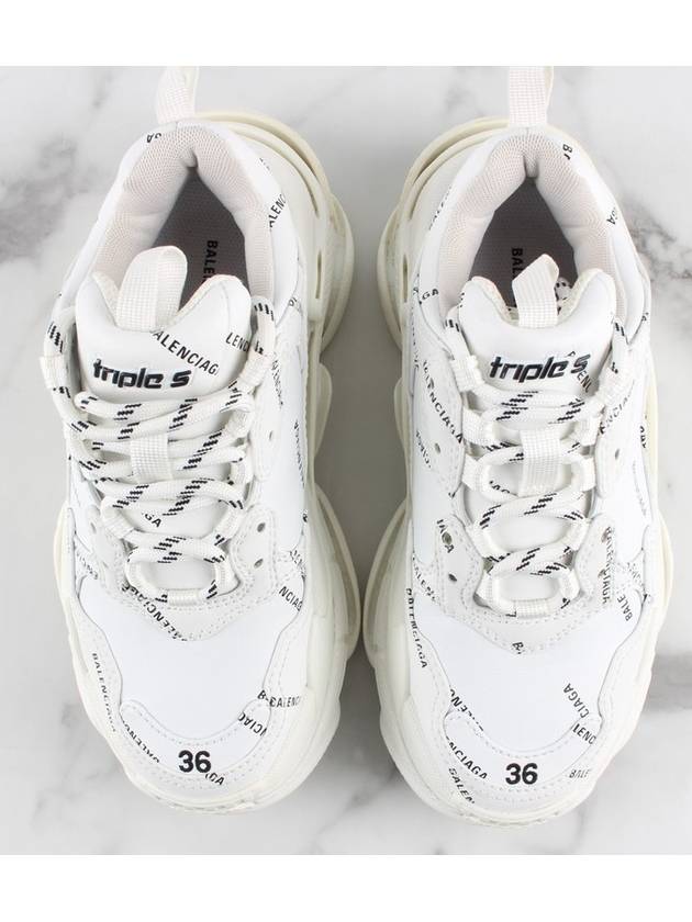 Multi Logo Triple S White 36 - BALENCIAGA - BALAAN 9