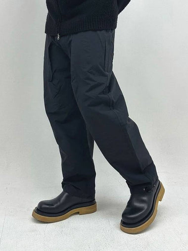 NYLON WIDE BALLOON PANTS BLACK - PEACEOFMIND - BALAAN 1