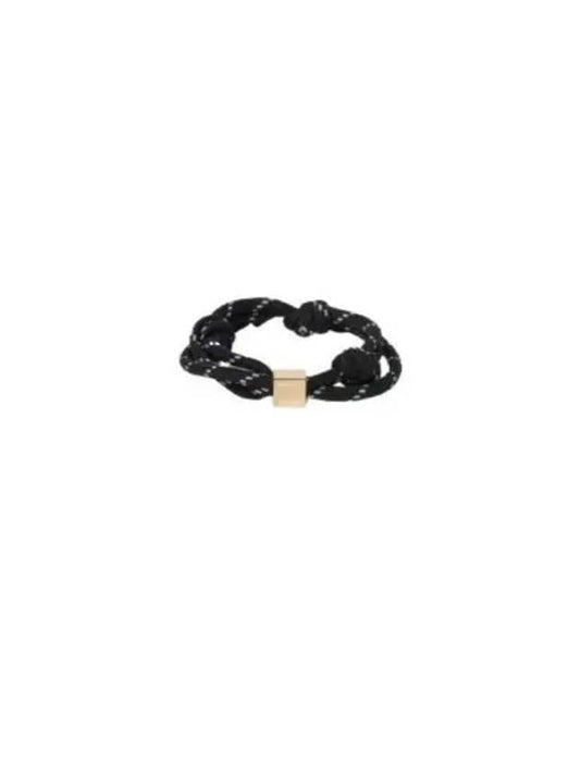 Logo Cord Nylon Bracelet Black - MIU MIU - BALAAN 2