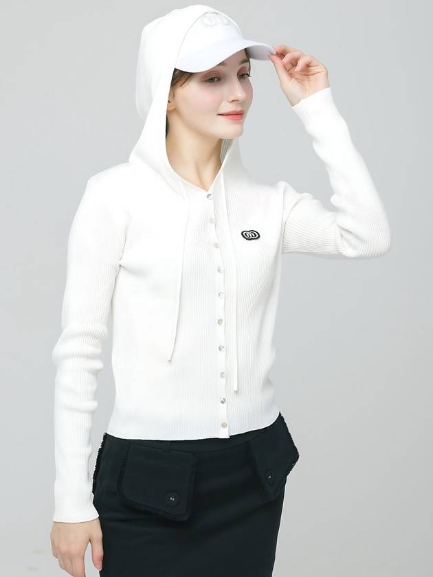 Doyou Know MC Women s Hooded Span Rib Tissue White Cardigan DO6242KT13 1 - DOYOUKNOWMC GOLF WEAR - BALAAN 2