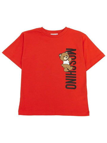 Kids short sleeve t shirt HVM03R LAA02 50109 Adults can wear - MOSCHINO - BALAAN 1