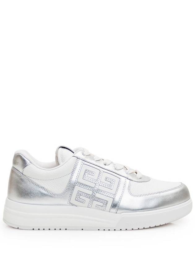 G4 Embroidery Logo Low Top Sneakers Silver - GIVENCHY - BALAAN 2