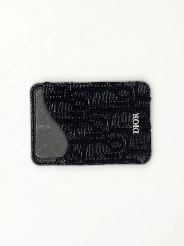 Saddle Magnetic Card Wallet Black - DIOR - BALAAN 9