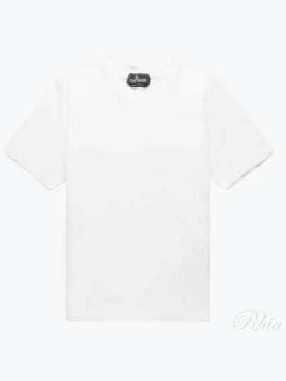 Shadow Back Graphic Print Short Sleeve T-Shirt  Natural White - STONE ISLAND - BALAAN 2