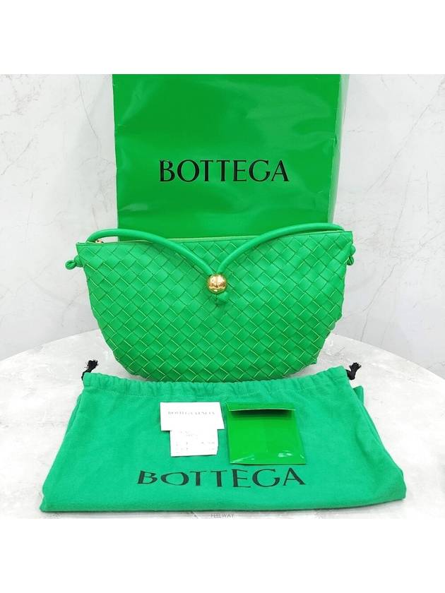 Lux You Green medium turn pouch shoulder bag 701024 - BOTTEGA VENETA - BALAAN 7