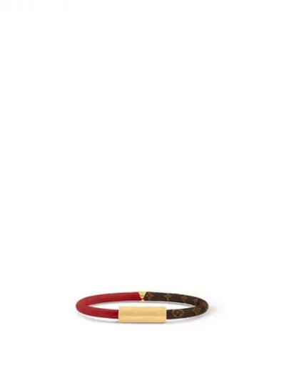 Daily Confidential Monogram Canvas Bracelet Brown Red - LOUIS VUITTON - BALAAN 2