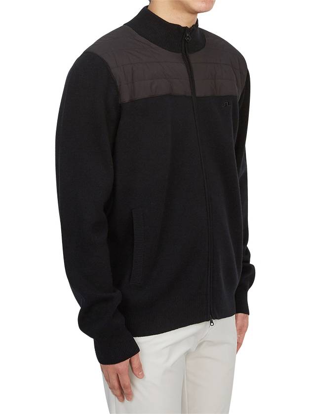 Bridge Hybrid Knit Sweater Black - J.LINDEBERG - BALAAN 5