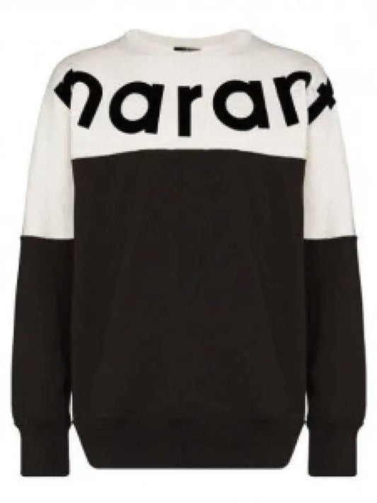 Howley Logo Two-Tone Sweatshirt Faded Black - ISABEL MARANT - BALAAN 2