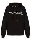 Logo Cotton Hooded Top Black - MONCLER - BALAAN 2