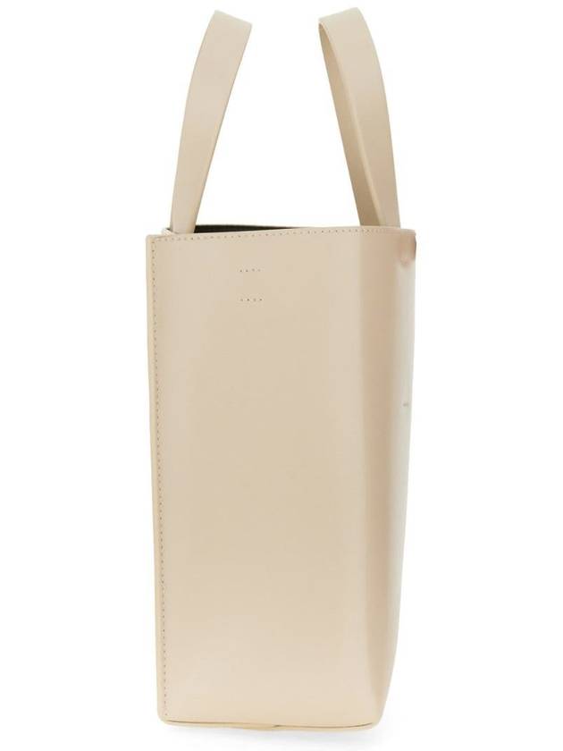 Museo Mini Leather Tote Bag Ivory - MARNI - BALAAN 6