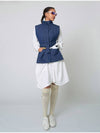 Belted G Vest Indigo Blue - ATHPLATFORM - BALAAN 4