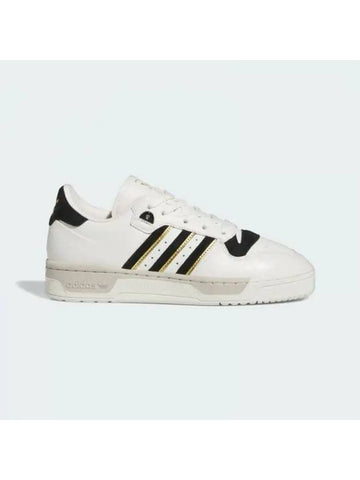 Rivalry 86 Leather Low Top Sneakers Black Cloud White - ADIDAS - BALAAN 1