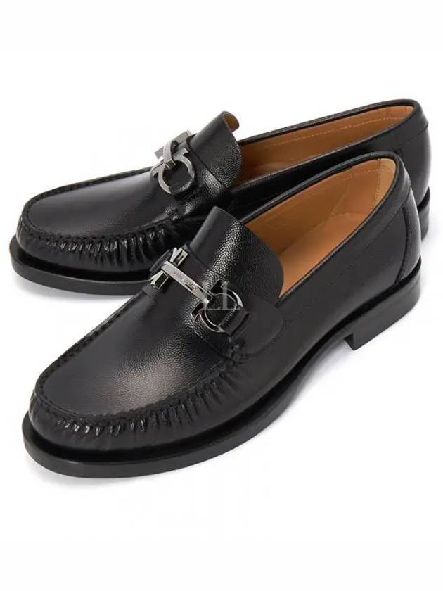 Gancini Men s Moccasins EEE FORT NERO 0762695 - SALVATORE FERRAGAMO - BALAAN 1