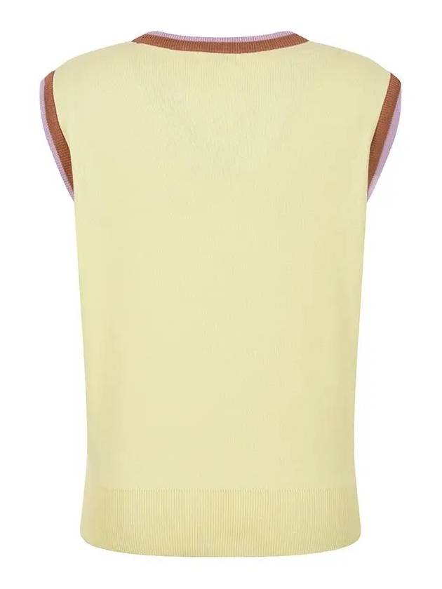 Sleeveless logo knit vest MK3SV092YEL - P_LABEL - BALAAN 3