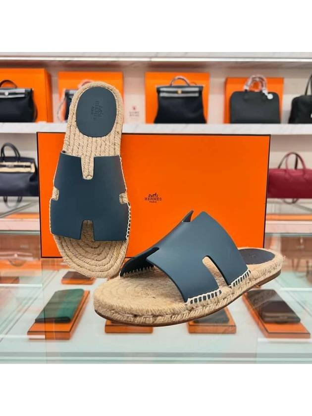 Izmir espadrille dark blue - HERMES - BALAAN 1