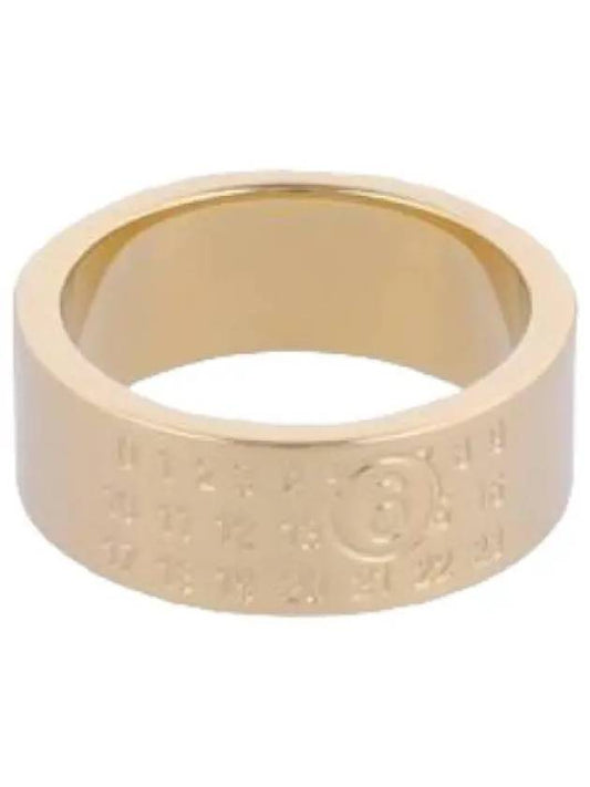 MM6 Numeric Logo Ring Polished Yellow Gold - MAISON MARGIELA - BALAAN 1