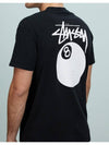 Pigment 8 Ball Logo Cotton Short Sleeve T Shirt Black - STUSSY - BALAAN 5