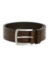 Rogue Angry Birds Buckle Leather Belt Dark Brown - HUGO BOSS - BALAAN.