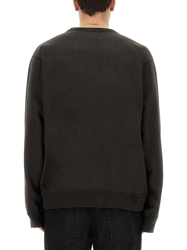 Mikoy Big Logo Cotton Sweatshirt Faded Black - ISABEL MARANT - BALAAN 4