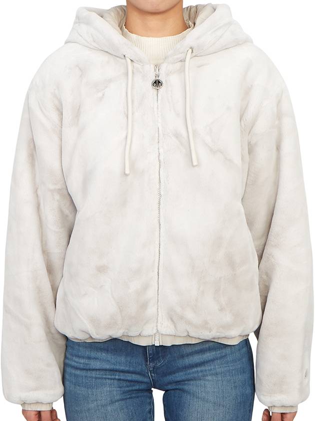 Women's Reversible Quilted Eaton Fur Jacket White - MOOSE KNUCKLES - BALAAN 6