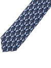 Hoopoe Print Silk Tie Navy - SALVATORE FERRAGAMO - BALAAN 9