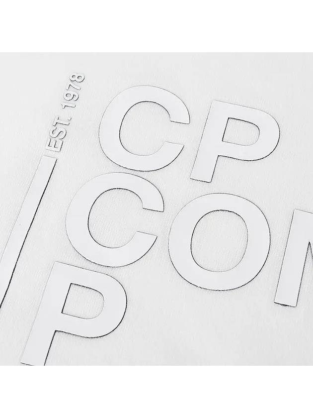 Logo Print Short Sleeve T-Shirt White - CP COMPANY - BALAAN 5