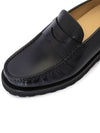 Noah Leather Loafers Black - BALLY - BALAAN.