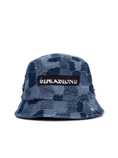 The Apparition Patchwork Denim Bucket Hat Blue - BLACKBLOND - BALAAN 1