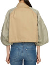 Cotton Gabardine Nylon Crop Twill Jacket Beige Light Khaki - SACAI - BALAAN 7