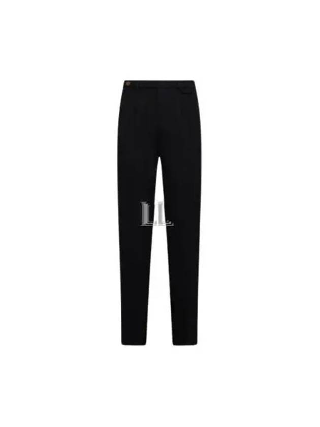 Pleated Detail Chino Straight Pants Black - BRUNELLO CUCINELLI - BALAAN 2