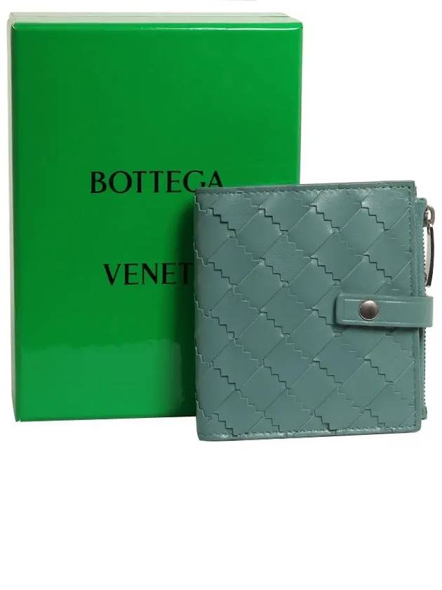 Large Intrecciato Half Wallet Mint - BOTTEGA VENETA - BALAAN 6