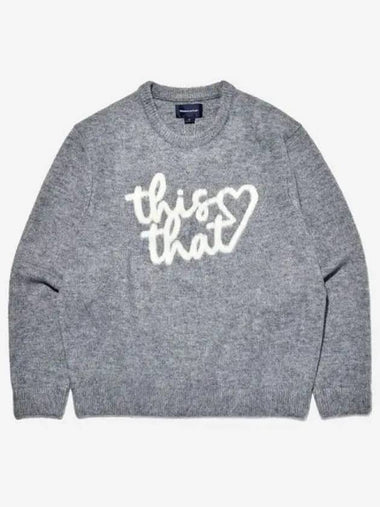 HEART LOGO KNIT SWEATER - THISISNEVERTHAT - BALAAN 1