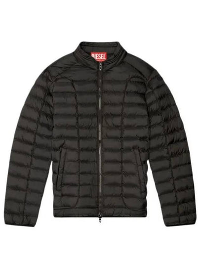 Quilted mock neck jacket A147190BHAZ - DIESEL - BALAAN 2