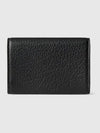 Double G Leather Card Wallet Black - GUCCI - BALAAN 6