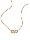 Signature V Logo Necklace 4W0J0W19 MET CS4 - VALENTINO - BALAAN 2