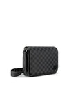 District PM Damier Graphite Coated Canvas Messenger Bag Black - LOUIS VUITTON - BALAAN 3