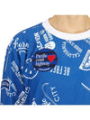 Women's Sweatshirt Long Sleeve T-Shirt Blue - HORN GARMENT - BALAAN 9