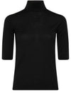 Unghia Virgin Wool Turtleneck Black - MAX MARA - BALAAN 3