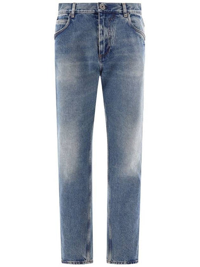 Balmain Blue Cotton Jeans - BALMAIN - BALAAN 2