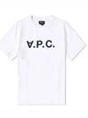 Men's VPC Logo Short Sleeve T-Shirt White - A.P.C. - BALAAN 2