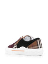 Vintage Check Cotton Low Top Sneakers Dark Birch Brown - BURBERRY - BALAAN 4