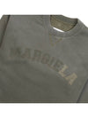 Logo Vintage Cropped Cotton Long Sleeve T-Shirt Green - MAISON MARGIELA - BALAAN 7