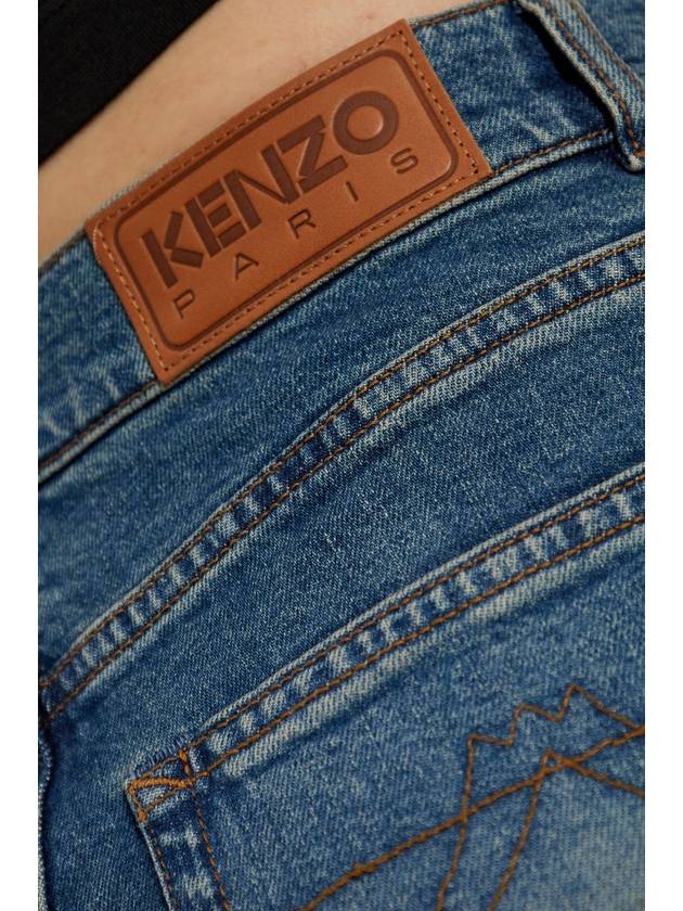 Kenzo Wide-leg Jeans, Women's, Blue - KENZO - BALAAN 5